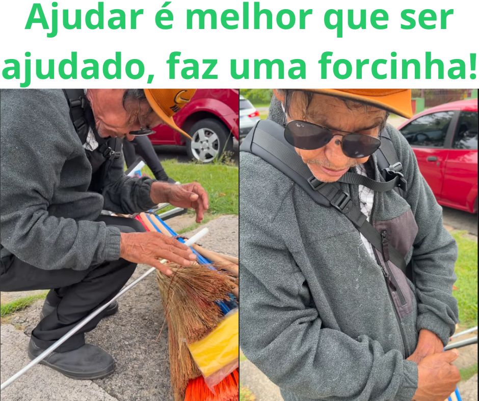 Seu Celso — campanha de apoio ao trabalhador que vende vassouras nas ruas
